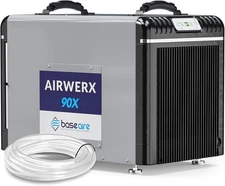 BASEAIRE AirWerx 90X 198Pt Dehumidifier for Basement/Crawlspace w/Pump Warranty