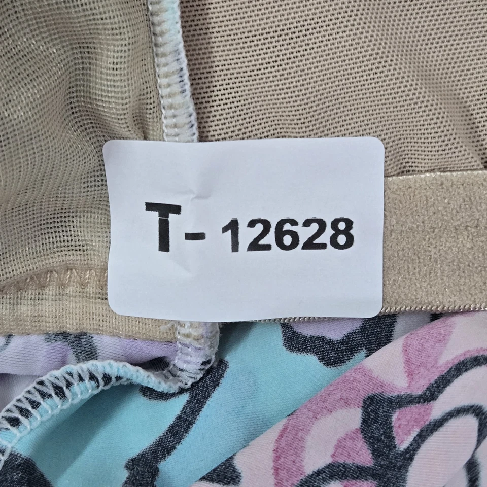 Lane Bryant женщин купальный костюм 42DD красный цветочный футболка на косточках слегка с подкладкой - Изображение 2 из 4