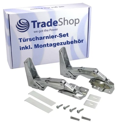 TRADE-SHOP 2x Scharnier Oben Unten Kühlschrank wie Bauknecht 481231018672 Indesit C00310966