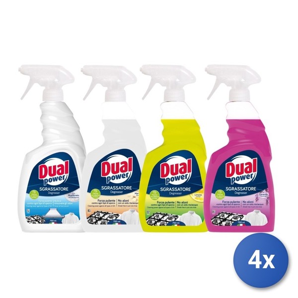 4X Dual Power Entfetter Trigger 750 Ml. Mit Backpulver Gemischt Duft-image