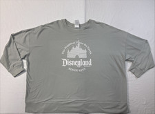 NEW Walt Disney World Sweatshirt Adult 3X 3XL Gray Castle Mickey Mouse Puff