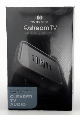 IQstream TV Audio Streamer Hear TV Better by Nuheara Qualcomm aptX Low Latency