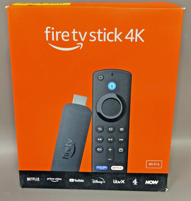 Amazon Fire TV Stick 4K Ultra HD Alexa-Sprachfernbedienung TV Mediaplayer 2. Gen Neu in OVP