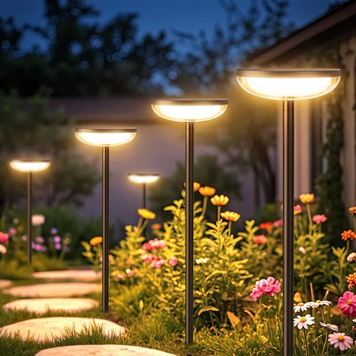4 Pack Solar Garden Lights Outdoor Waterproof Landscape LED Lights Pathway Yard