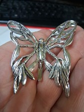 John Hardy Ladies Butterfly Brooch Scarf Clip Lapel Clip Large Size 2 1/2"