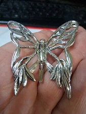 John Hardy Ladies Butterfly Brooch & Scarf Clip Lapel Clip Large Size 2 1/2"