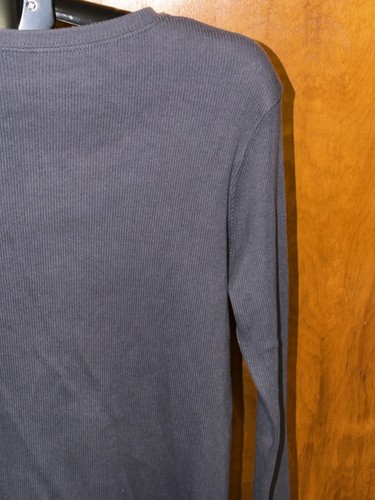Carhartt Henley Shirt Womens Large Blue Long Sleeve Thermal Layer Workwear Top M - Picture 10 of 12