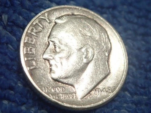 SILVER  ROOSEVELT DIME: SCARCE 1948-P IN VERY FINE PLUS CONDITION!