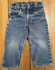 VINTAGE 1980s LEVI'S KIDS DENIM JEANS 18M 24M MADE IN USA 302 0117 PRISTINE