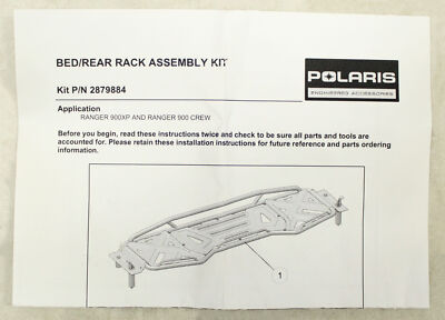 #ad Polaris Bed Rear Rack Part Number 2879884 $177.99
