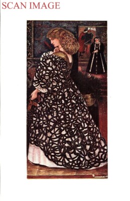 BURNE-JONES Print c1910 'Sidonia Von Bork' Original Antique Art Plate 716/29