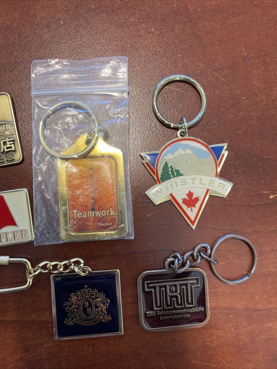 Lot of 11, Vintage Key chains Souvenir City Countries States Enameled Spinners Lot of 11, Vintage Key chains Souvenir City Countries States Enameled Spinners