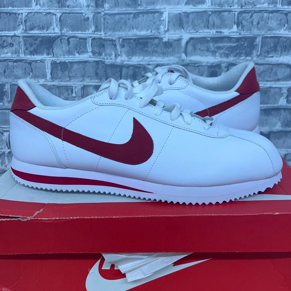 Nike cortez basic sales leather 06 white