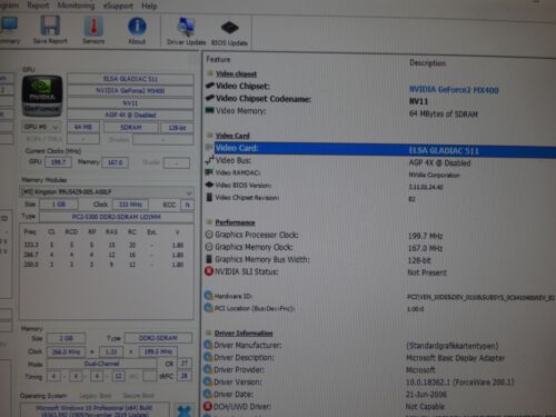 ELSA GLADIAC 511 GeFORCE2 MX400 64MB SDRAM AGP GRAFIKKARTE VGA S-VIDEO #GK9418 - Bild 2 von 2