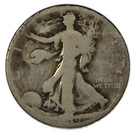 1919-D Denver Walking Liberty Silver Half 50c Almost Good AG+