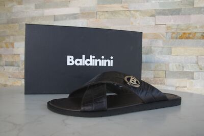 Baldinini Sandals Slippers Caiman Brown EU 40 41 42 43 44 45 Former RRP  345
