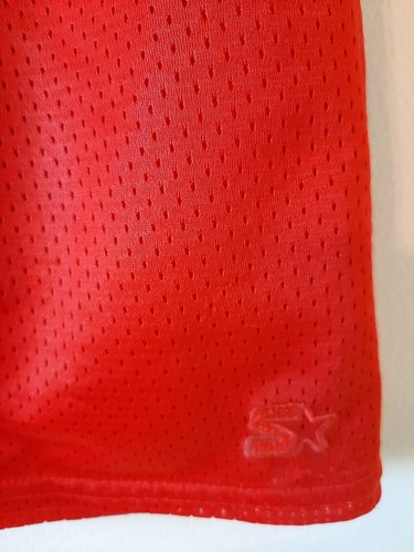 Starter Shorts Youth Medium (8) Red Knee Length Athletic Elastic Waist Polyester - Picture 3 of 4