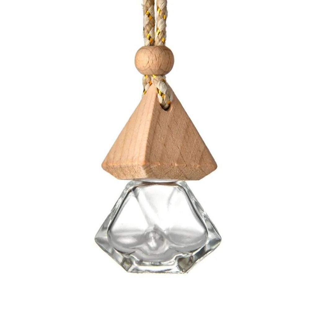 Mini Perfume Diffuser Wooden Glass Bottle New Fragrance Pendent Bottle - Picture 7 of 19