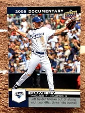 2008 Upper Deck Documentary Jake Peavy #827