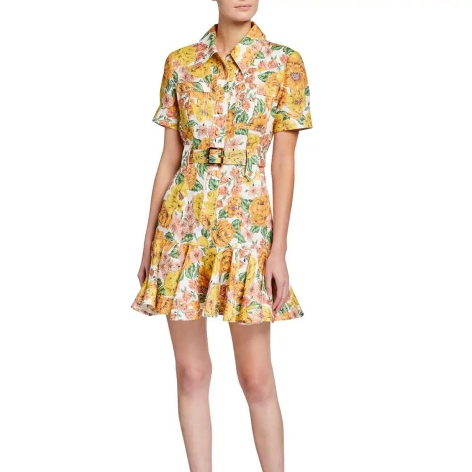 NWOT Zimmermann linen belted dress