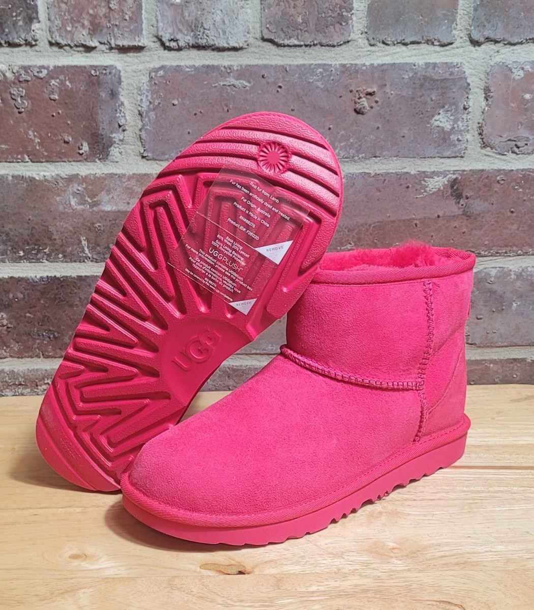 New UGG Classic Mini II Boot Suede Upper 1017715K Pink Big