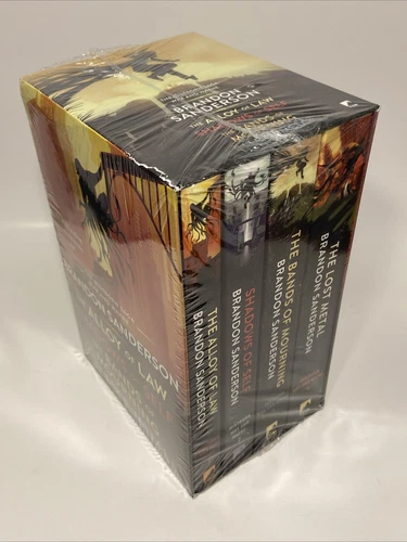 Mistborn Saga Wax and Wayne Boxed Set Brandon Sanderson Alloy of Law Shadows