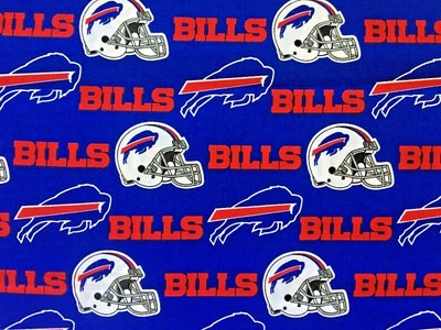 Nfl Buffalo Bills Cotton Fabric 1 4 Yard 9 X 58 Ebay