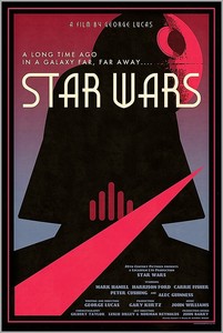 retro star wars poster