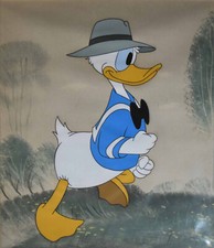 WALT DISNEY STUDIOS-Original Animation Celluloid-Donald Duck-EARLY-circa 1940