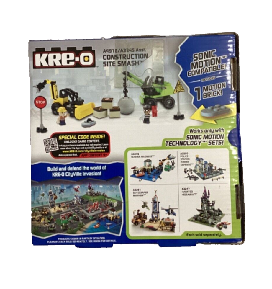 NEW KRE-O CityVille Invasion Construction Site Smash Set 2 Figures
