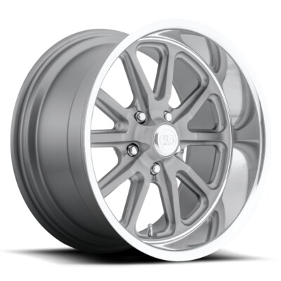 20x8.5 +15 F, 20x10.5 +20 R,US Mag 1PC U111 Rambler 5x115 Gray Wheels (Set of 4)