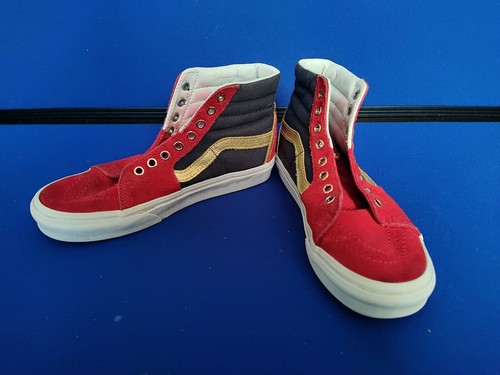 Vans Sk8 Hi Marvel Womens Size 7 Captain Marvel Red High Top Skate Sneakers  | eBay