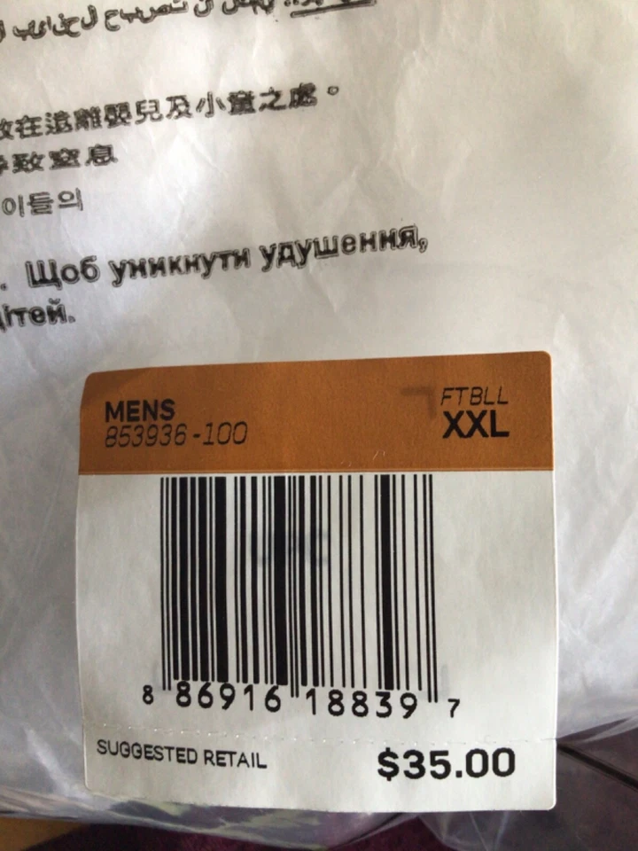 NEW MENS NIKE PRO HYPERCOOL 3/4 TRAINING TIGHTS PANTS WHITE SZ 2XL 853936 - Image 4 of 4