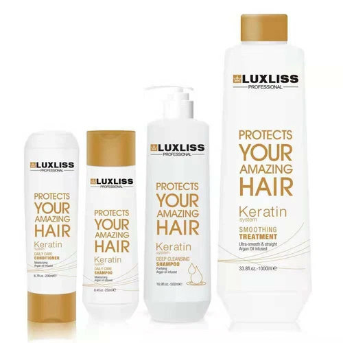Luxliss Keratin System Smoothing Treatment &Shampoo Straighten Repair Frizz Hair