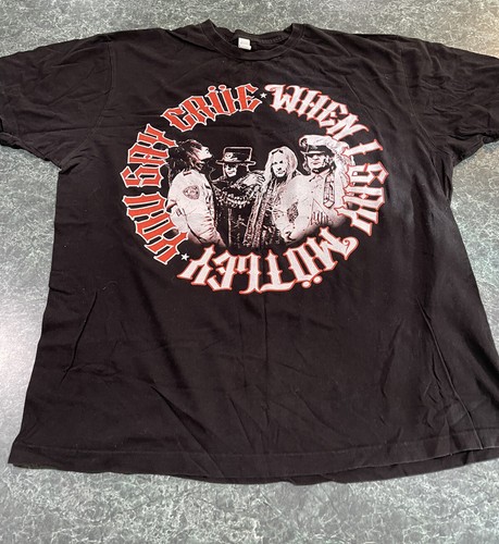 Rock Band Black Graphic T-Shirt Size 