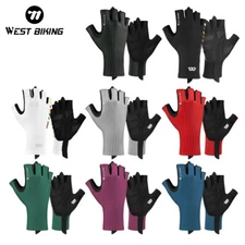 WEST BIKING Breathable Anti-slip Sports Gloves Road Cycling Half Finger Gloves