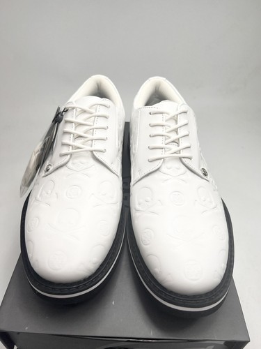 G/Fore G4 GFORE Skull Gallivanter Golf Shoes Sneaker ⛳️ US 9 ⛳️ White Black - Picture 3 of 5