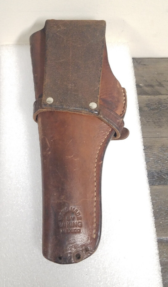 Viking Basket Weave Right Hand Leather Gun Holster made in