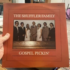 SHUFFLER FAMILY gospel pickin' REBEL 1978 Bluegrass Gospel LP
