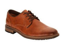 George Men s Brown Oxford Dress Shoe CUSHIONED Size 9.5, 10, 10.5, 11, 12, 13
