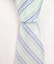 Vineyard Vines Tie Shep Ian Nautical Rope Pastel Green Blue Silk Necktie