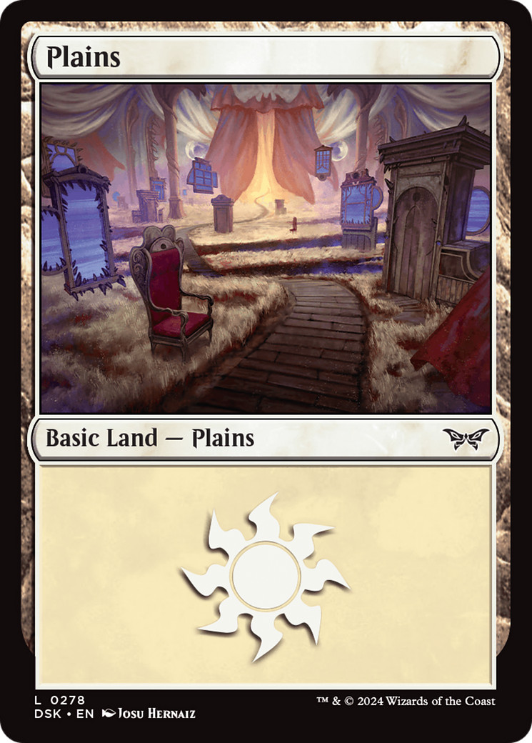 x4 Plains DSK Duskmourn MTG 278 BASIC LAND M/NM 4x