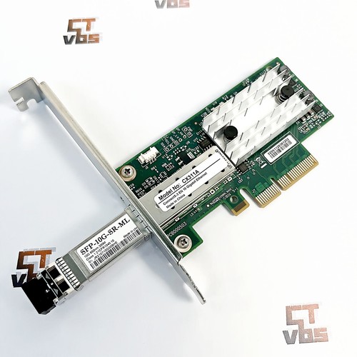 Mellanox MCX311A-XCAT ConnectX-3 EN 10G Ethernet 10GbE SFP + PCIe NIC LC Kabel - Zdjęcie 3 z 13