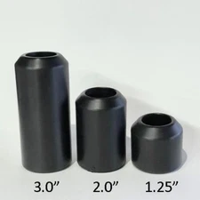 BungKing Replacement Delrin Crash Bar Slider End, 3.0" long w/ bolts, Set of 2