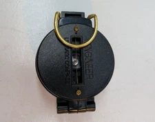 Vintage Precise Pathfinder Engineer Lensatic Compass Taiwan 2 Inch Black