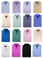 Double Two Men's Short Sleeve Cotton Rich Shirt 4500 Size 14.5 - 23, 15 Colour