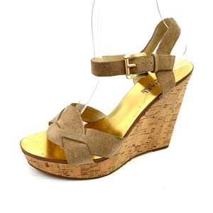 michael kors tan wedges