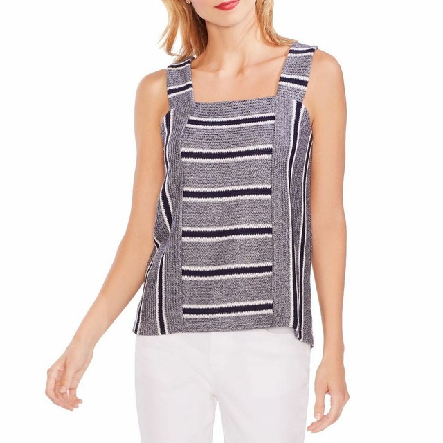 vince square neck sweater tank