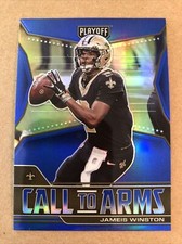 2021 Playoff Call To Arms Blue #CA-JWI Jameis Winston Football Card