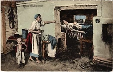 PC RUSSIAN ARTIST SIGNED UKRAINE UKRAINIAN TYPES (a43977)